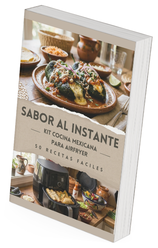 50 Recetas Mexicanas para Air Fryer + 4 Bonos GRATIS